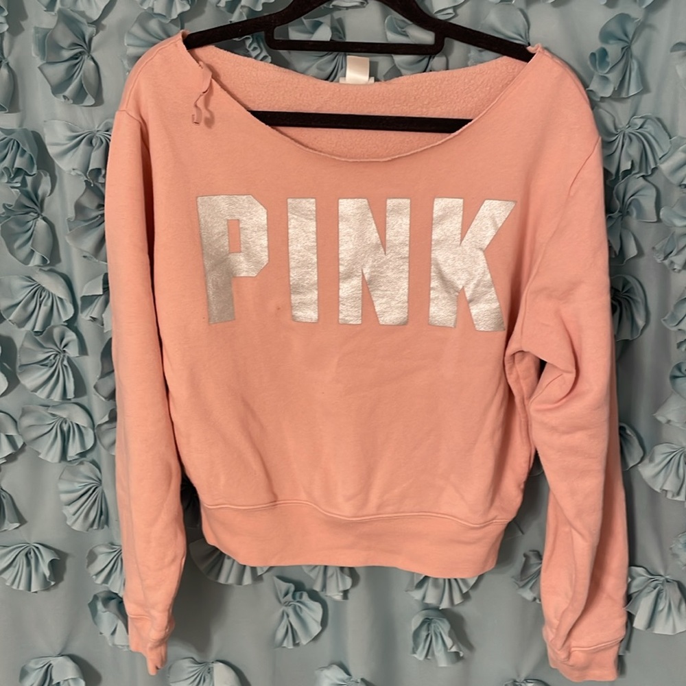 Pink crop sweatshirt size small